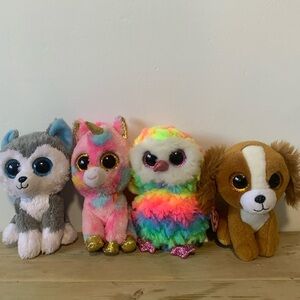 4 6” Ty Beanie Boo plush